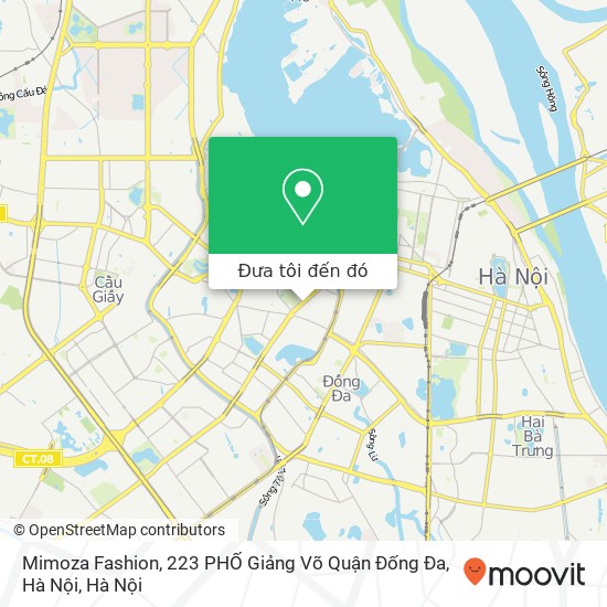 Bản đồ Mimoza Fashion, 223 PHỐ Giảng Võ Quận Đống Đa, Hà Nội