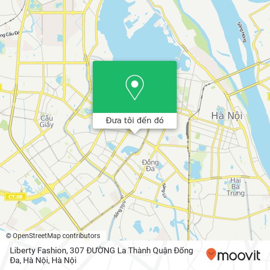 Bản đồ Liberty Fashion, 307 ĐƯỜNG La Thành Quận Đống Đa, Hà Nội