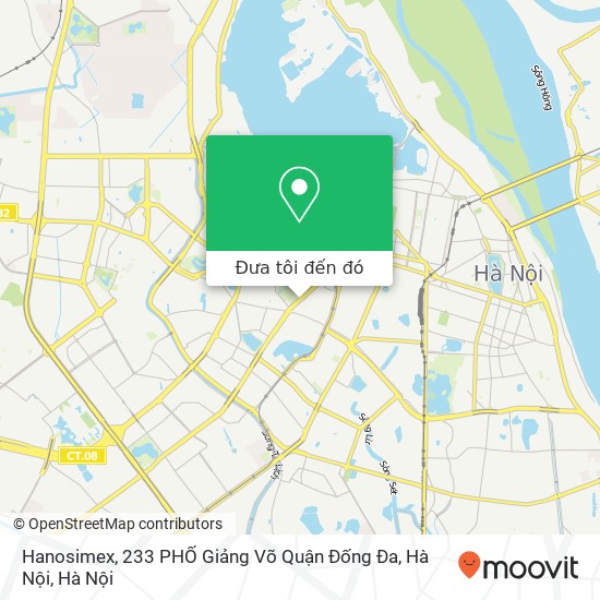 Bản đồ Hanosimex, 233 PHỐ Giảng Võ Quận Đống Đa, Hà Nội