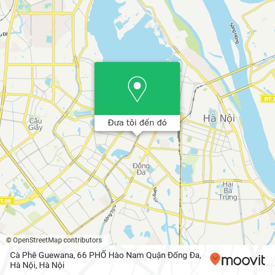 Bản đồ Cà Phê Guewana, 66 PHỐ Hào Nam Quận Đống Đa, Hà Nội