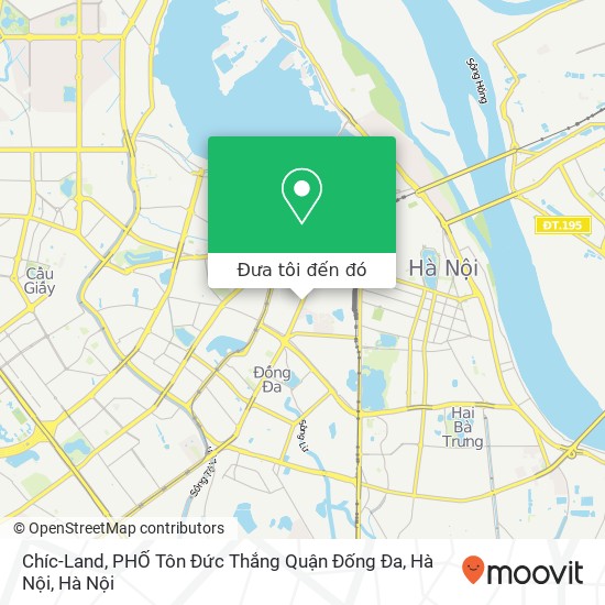 Bản đồ Chíc-Land, PHỐ Tôn Đức Thắng Quận Đống Đa, Hà Nội