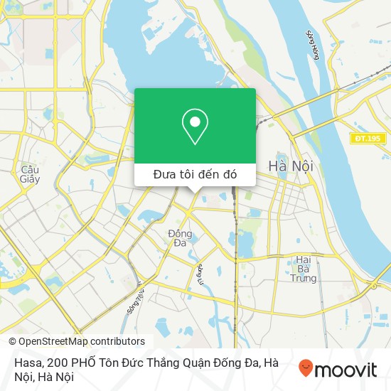 Bản đồ Hasa, 200 PHỐ Tôn Đức Thắng Quận Đống Đa, Hà Nội