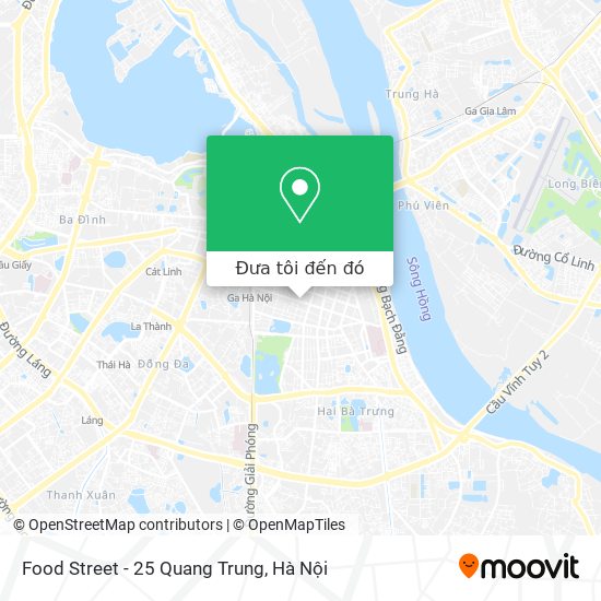 Bản đồ Food Street - 25 Quang Trung