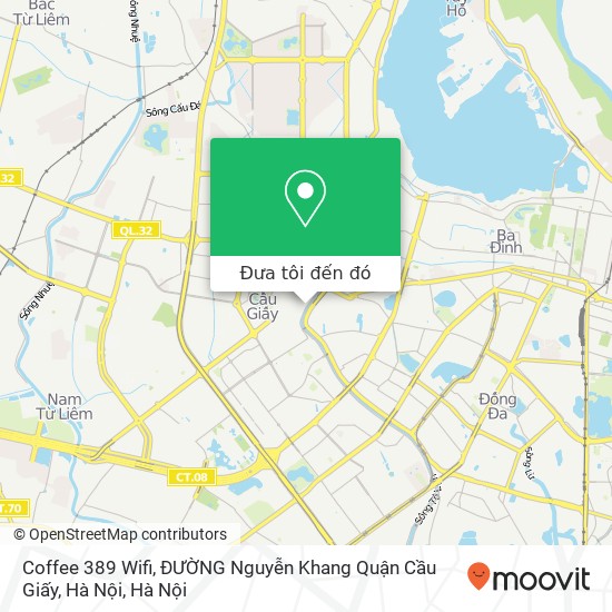 Bản đồ Coffee 389 Wifi, ĐƯỜNG Nguyễn Khang Quận Cầu Giấy, Hà Nội
