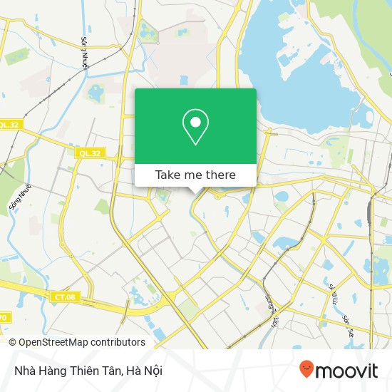 Bản đồ Nhà Hàng Thiên Tân, ĐƯỜNG Nguyễn Khang Quận Cầu Giấy, Hà Nội