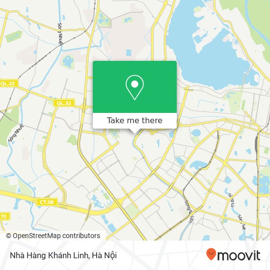 Bản đồ Nhà Hàng Khánh Linh, ĐƯỜNG Nguyễn Khang Quận Cầu Giấy, Hà Nội