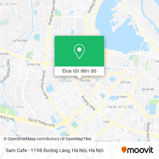 Bản đồ Sam Cafe - 1198 Đường Láng, Hà Nội