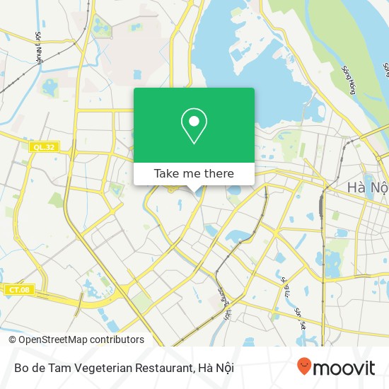 Bản đồ Bo de Tam Vegeterian Restaurant, PHỐ Phạm Huy Thông Quận Ba Đình, Hà Nội