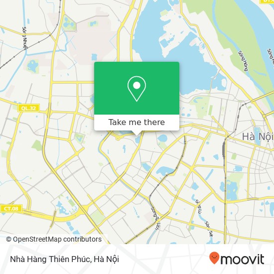 Bản đồ Nhà Hàng Thiên Phúc, PHỐ Phạm Huy Thông Quận Ba Đình, Hà Nội
