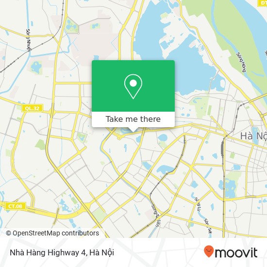 Bản đồ Nhà Hàng Highway 4, 575 PHỐ Kim Mã Quận Ba Đình, Hà Nội