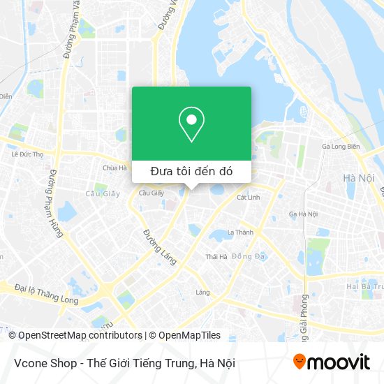 Bản đồ Vcone Shop - Thế Giới Tiếng Trung