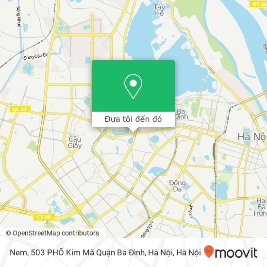 Bản đồ Nem, 503 PHỐ Kim Mã Quận Ba Đình, Hà Nội
