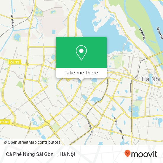 Bản đồ Cà Phê Nắng Sài Gòn 1, 35 ĐƯỜNG Nguyễn Chí Thanh Quận Ba Đình, Hà Nội