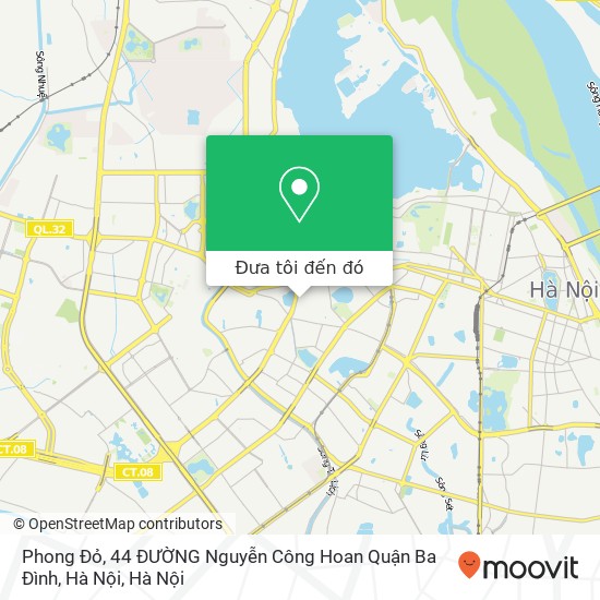 Bản đồ Phong Đỏ, 44 ĐƯỜNG Nguyễn Công Hoan Quận Ba Đình, Hà Nội