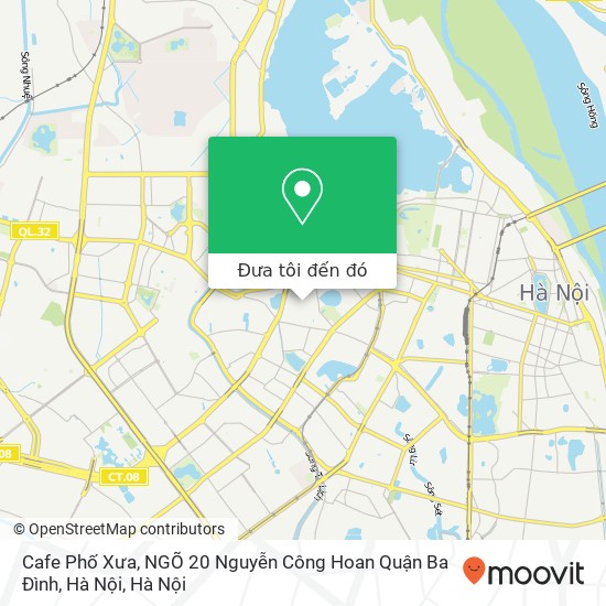 Bản đồ Cafe Phố Xưa, NGÕ 20 Nguyễn Công Hoan Quận Ba Đình, Hà Nội