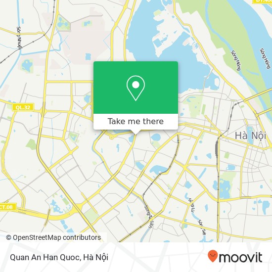 Bản đồ Quan An Han Quoc, ĐƯỜNG Nguyễn Chí Thanh Quận Ba Đình, Hà Nội