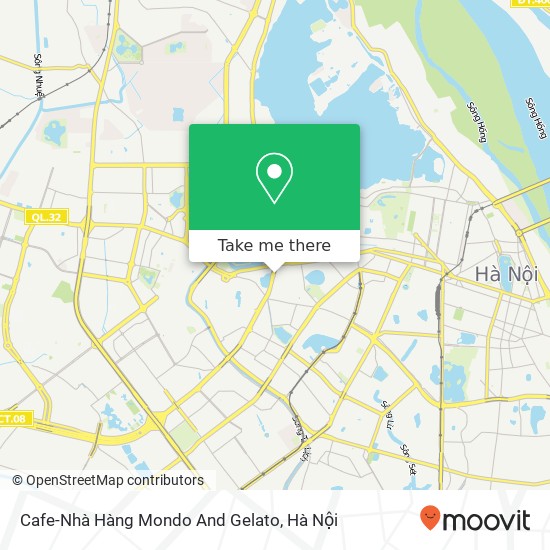 Bản đồ Cafe-Nhà Hàng Mondo And Gelato, ĐƯỜNG Nguyễn Chí Thanh Quận Ba Đình, Hà Nội