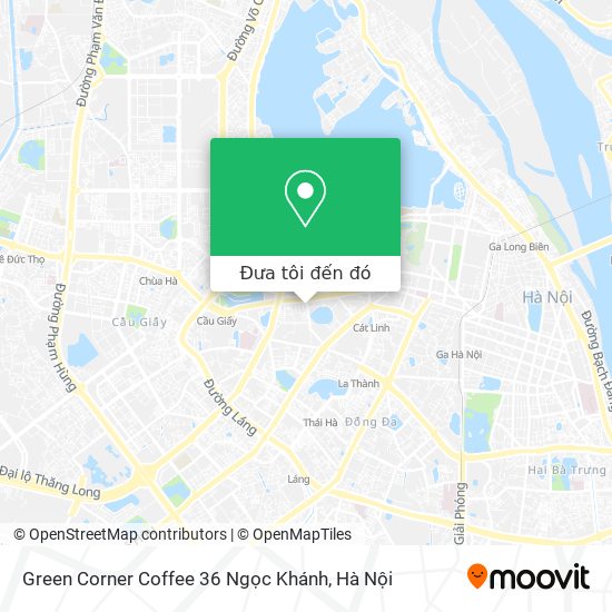 Bản đồ Green Corner Coffee 36 Ngọc Khánh