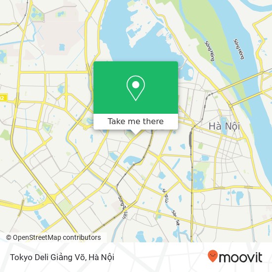 Bản đồ Tokyo Deli Giảng Võ, Quận Ba Đình, Hà Nội