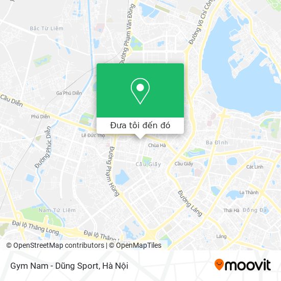Bản đồ Gym Nam - Dũng Sport