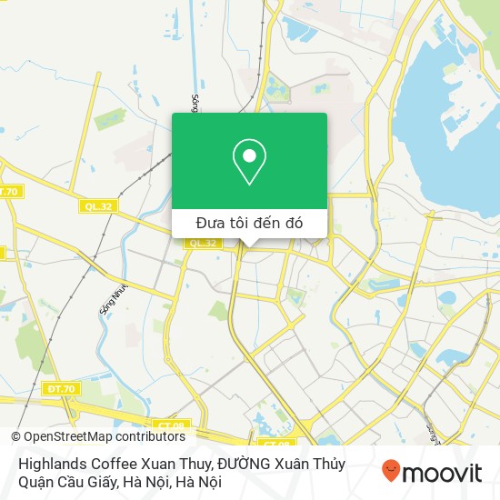 Bản đồ Highlands Coffee Xuan Thuy, ĐƯỜNG Xuân Thủy Quận Cầu Giấy, Hà Nội