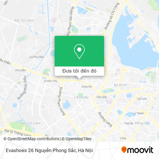 Bản đồ Evashoes 26 Nguyễn Phong Sắc