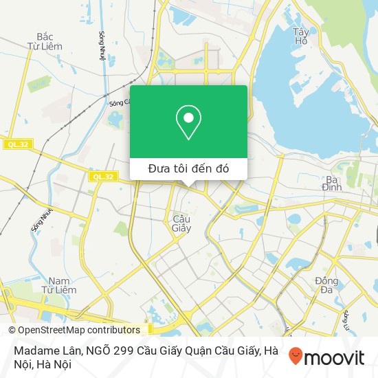 Bản đồ Madame Lân, NGÕ 299 Cầu Giấy Quận Cầu Giấy, Hà Nội