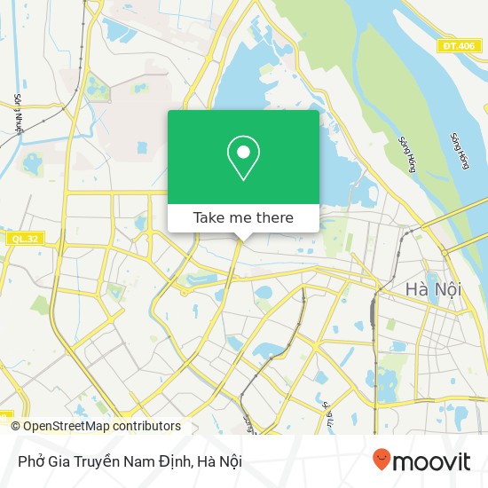 Bản đồ Phở Gia Truyền Nam Định, 349 PHỐ Đội Cấn Quận Ba Đình, Hà Nội
