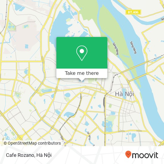 Bản đồ Cafe Rozano, NGÕ 127 Đội Cấn Quận Ba Đình, Hà Nội