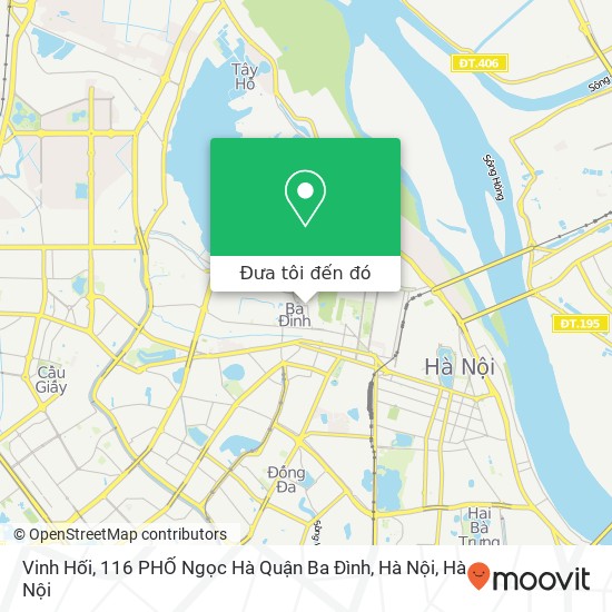 Bản đồ Vinh Hối, 116 PHỐ Ngọc Hà Quận Ba Đình, Hà Nội