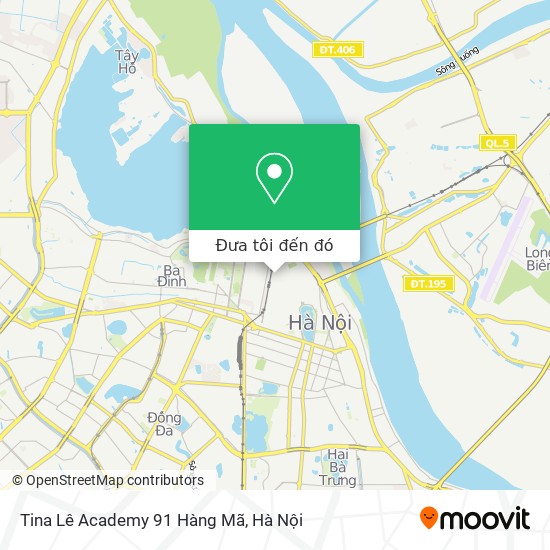 Bản đồ Tina Lê Academy 91 Hàng Mã