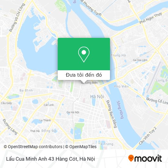 Bản đồ Lẩu Cua Minh Anh 43 Hàng Cót