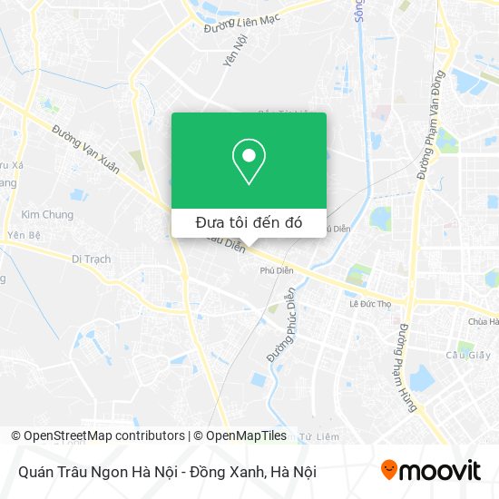 Bản đồ Quán Trâu Ngon Hà Nội - Đồng Xanh