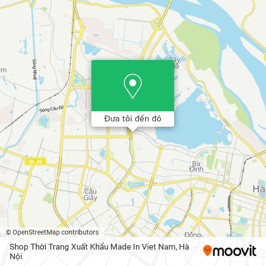 Bản đồ Shop Thời Trang Xuất Khẩu Made In Viet Nam
