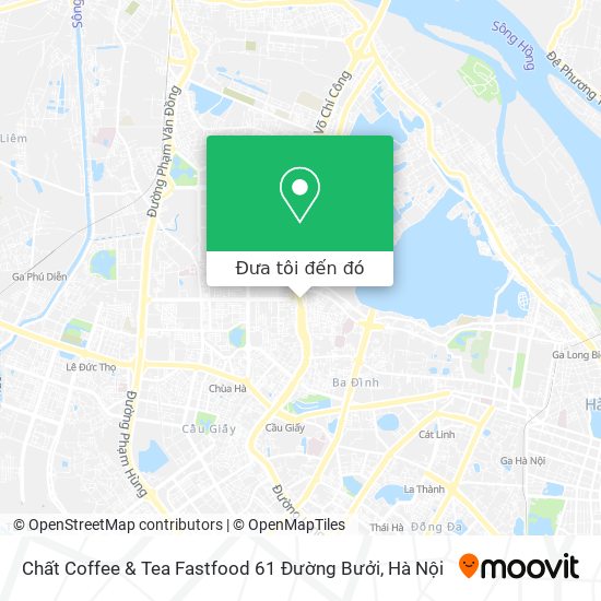 Bản đồ Chất Coffee & Tea Fastfood 61 Đường Bưởi