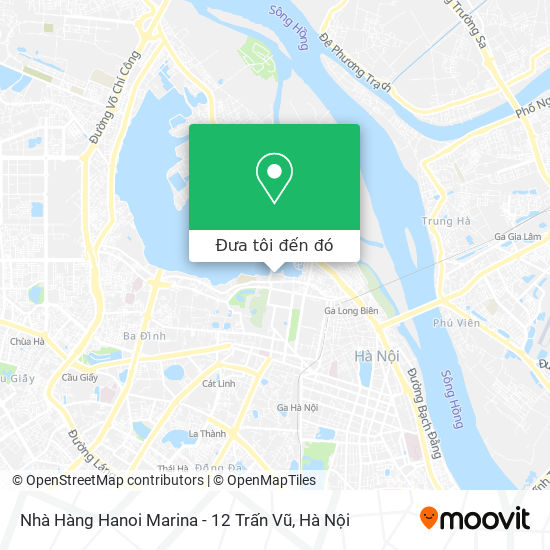 Bản đồ Nhà Hàng Hanoi Marina - 12 Trấn Vũ