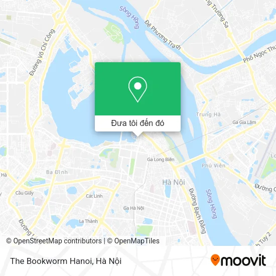 Bản đồ The Bookworm Hanoi