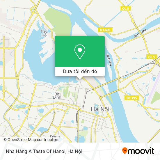 Bản đồ Nhà Hàng A Taste Of Hanoi