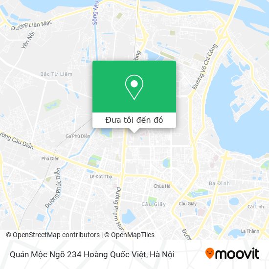 Bản đồ Quán Mộc Ngõ 234 Hoàng Quốc Việt