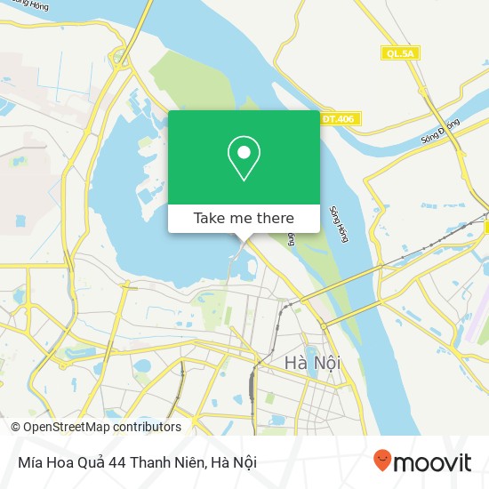 Bản đồ Mía Hoa Quả 44 Thanh Niên, ĐƯỜNG Thanh Niên Quận Ba Đình, Hà Nội