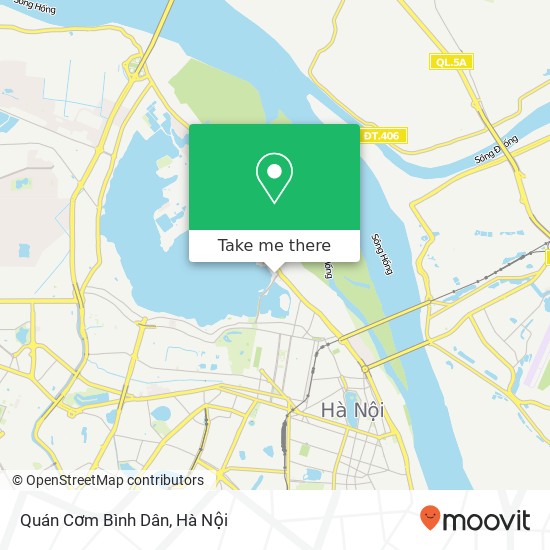 Bản đồ Quán Cơm Bình Dân, PHỐ Yên Phụ Quận Tây Hồ, Hà Nội