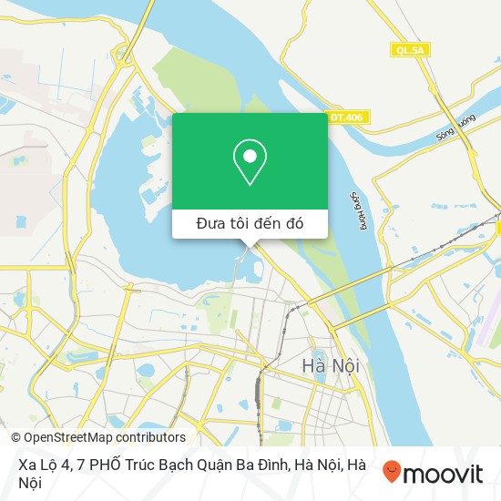 Bản đồ Xa Lộ 4, 7 PHỐ Trúc Bạch Quận Ba Đình, Hà Nội