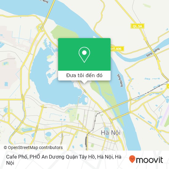 Bản đồ Cafe Phố, PHỐ An Dương Quận Tây Hồ, Hà Nội