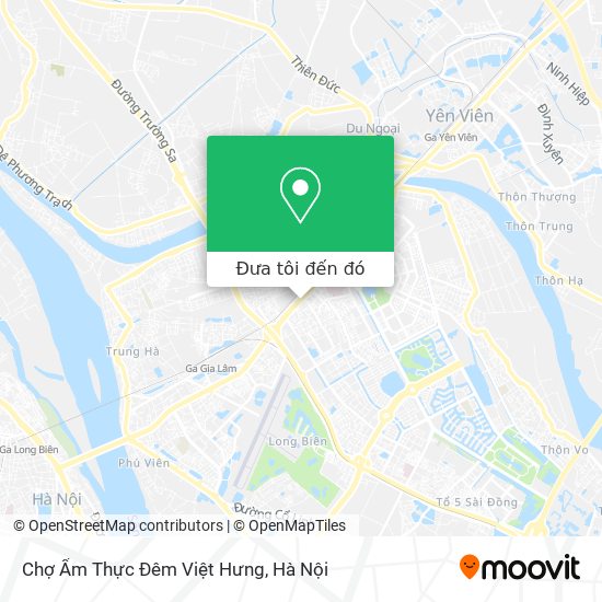 Bản đồ Chợ Ẩm Thực Đêm Việt Hưng
