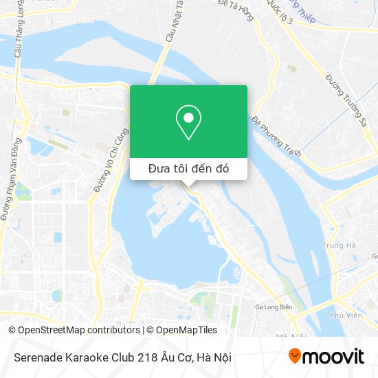 Bản đồ Serenade Karaoke Club 218 Âu Cơ