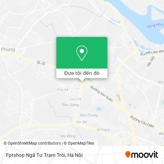 Bản đồ Fptshop Ngã Tư Trạm Trôi
