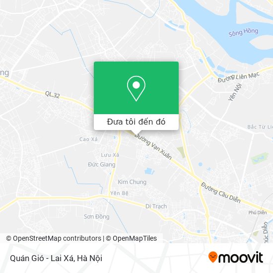 Bản đồ Quán Gió - Lai Xá