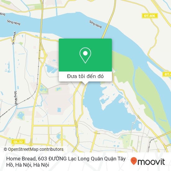 Bản đồ Home Bread, 603 ĐƯỜNG Lạc Long Quân Quận Tây Hồ, Hà Nội