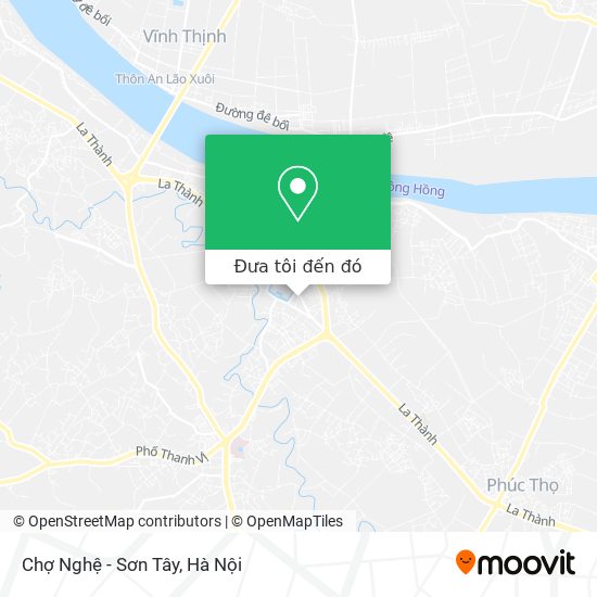 Bản đồ Chợ Nghệ - Sơn Tây
