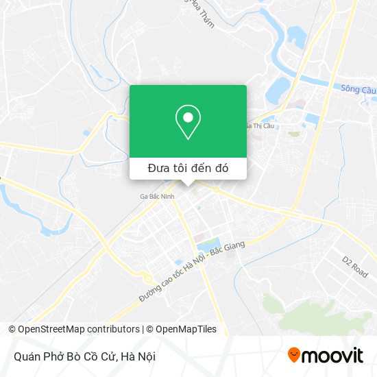 Bản đồ Quán Phở Bò Cồ Cử